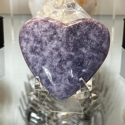 Lepidolite Heart