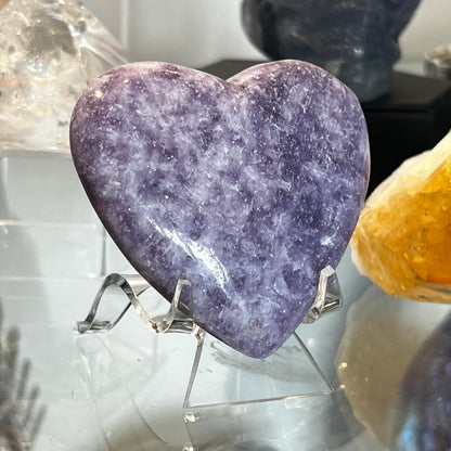 Lepidolite Heart