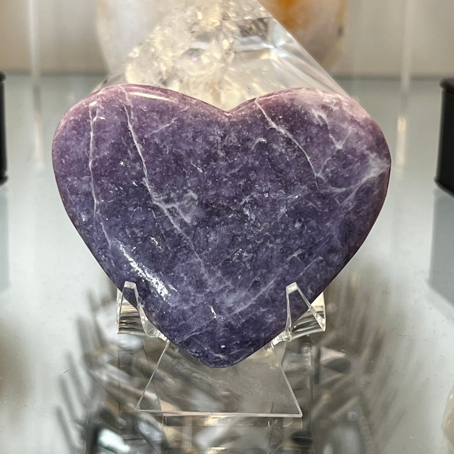 Lepidolite Heart