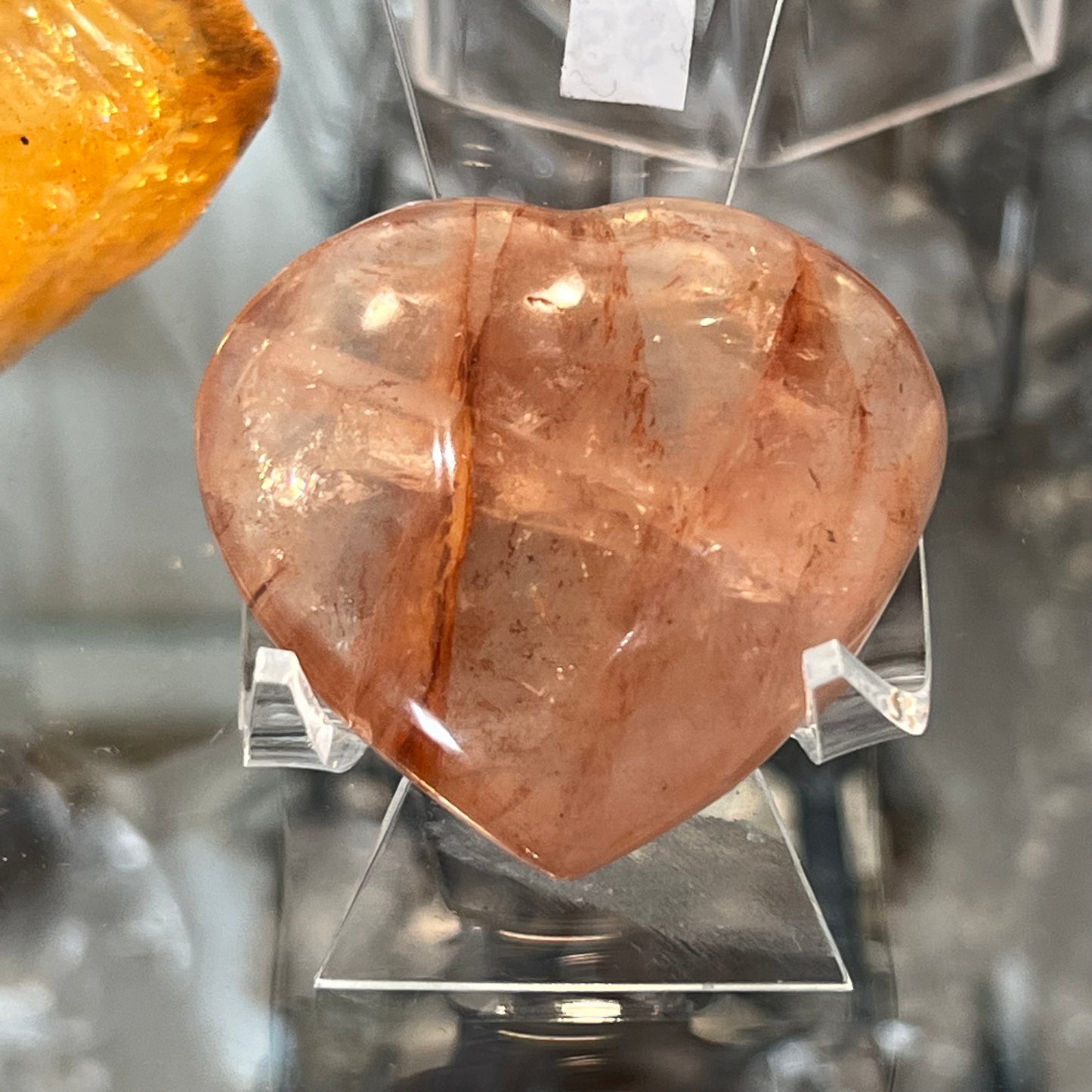 Fire Quartz Heart Small