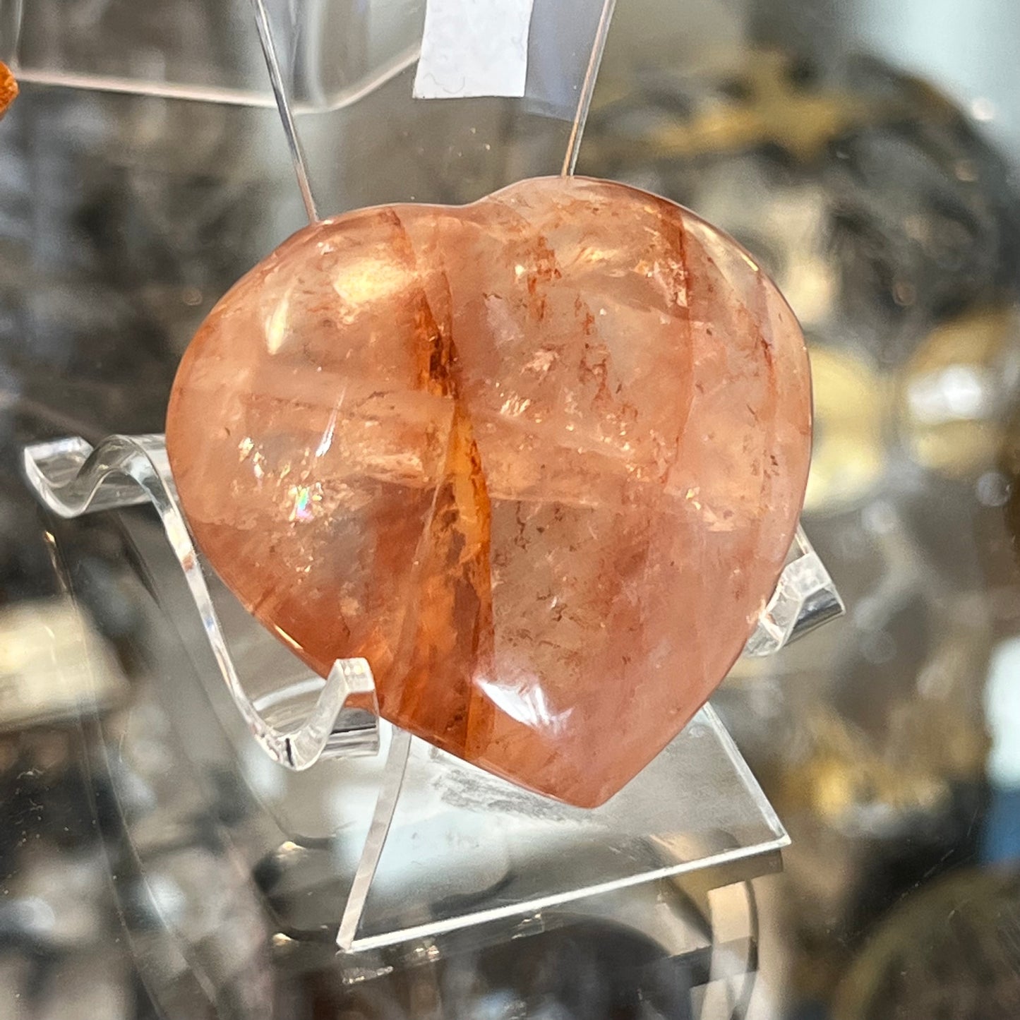 Fire Quartz Heart Small