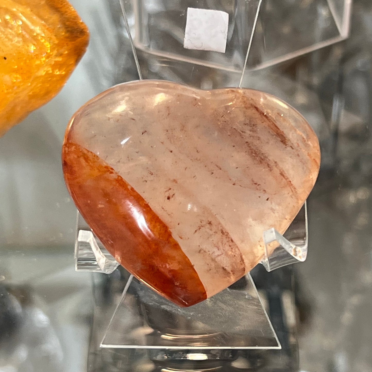 Fire Quartz Heart Small