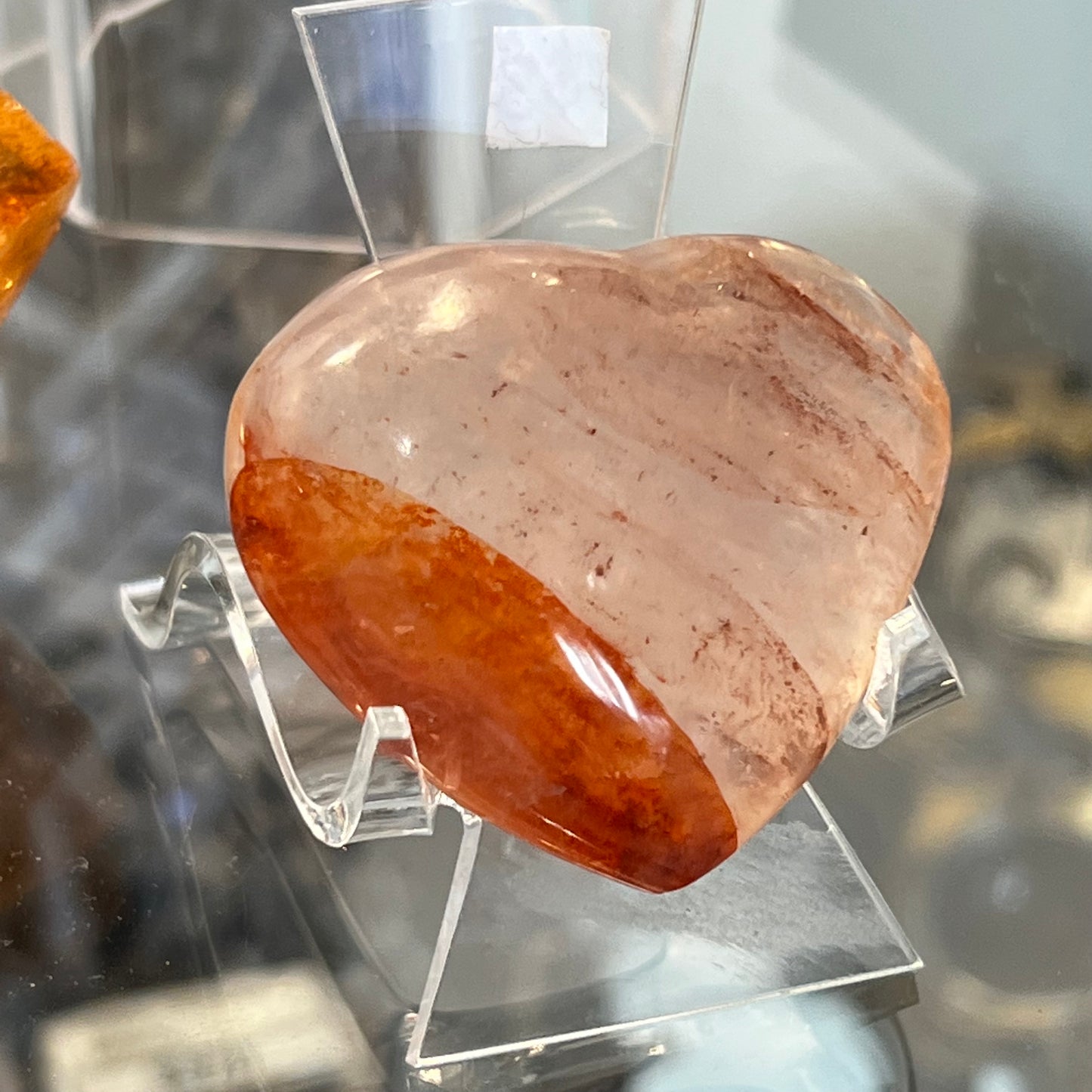 Fire Quartz Heart Small