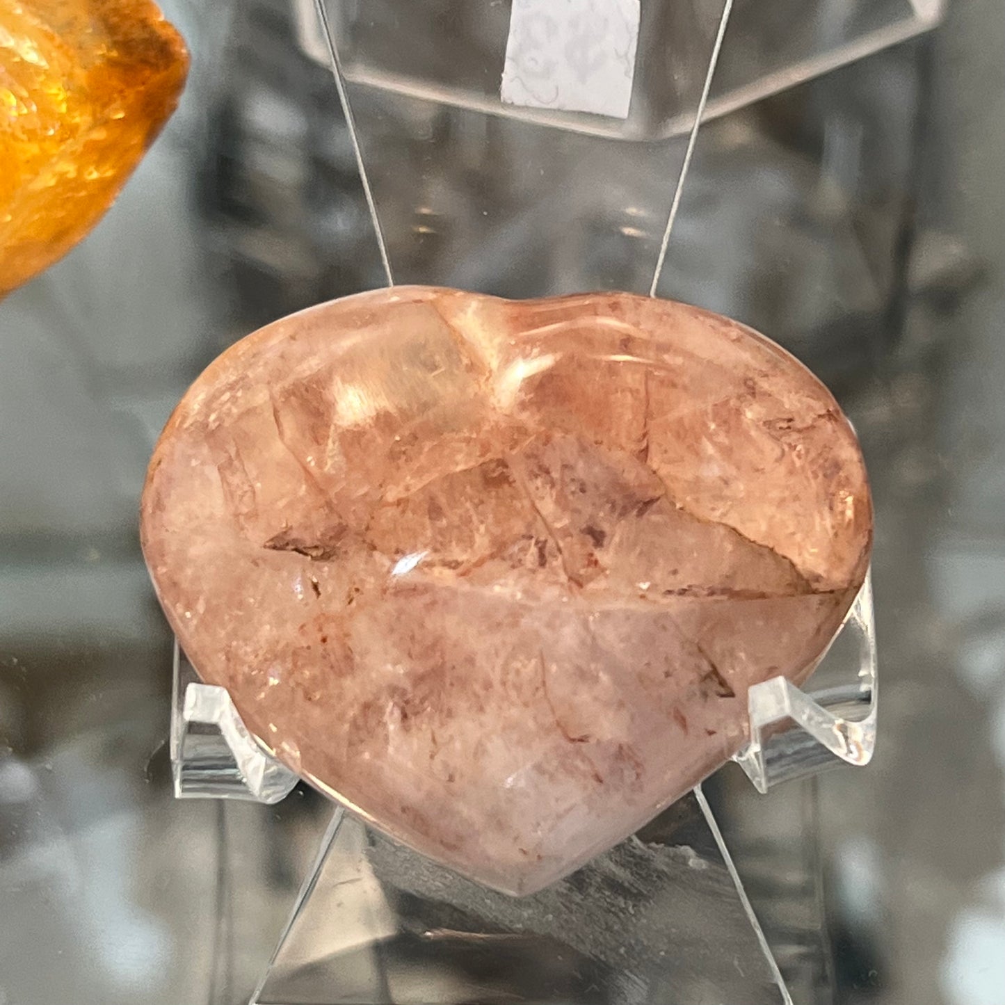 Fire Quartz Heart Small