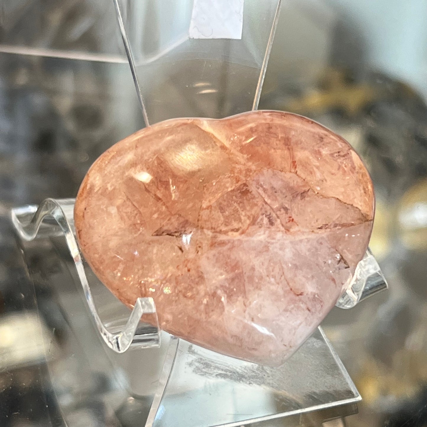 Fire Quartz Heart Small