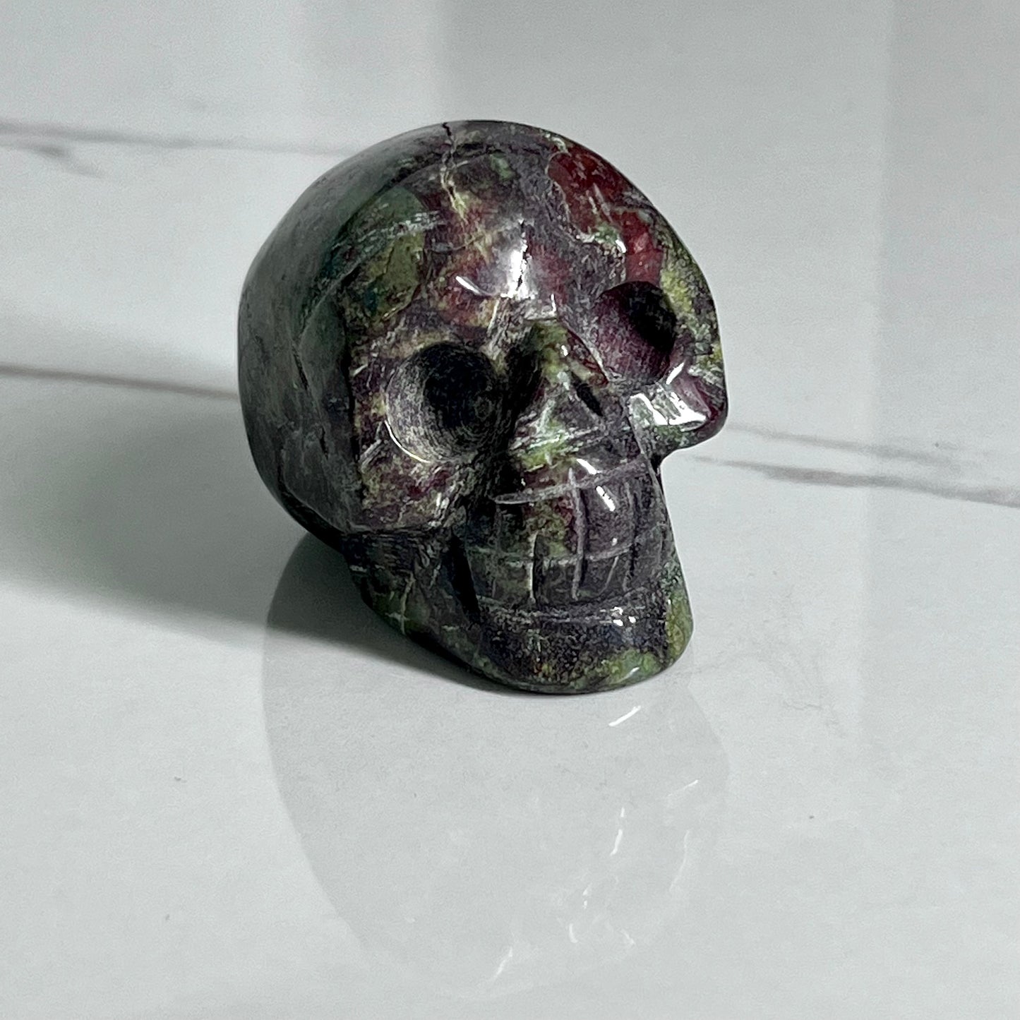 Dragon Blood Jasper Crystal Skull