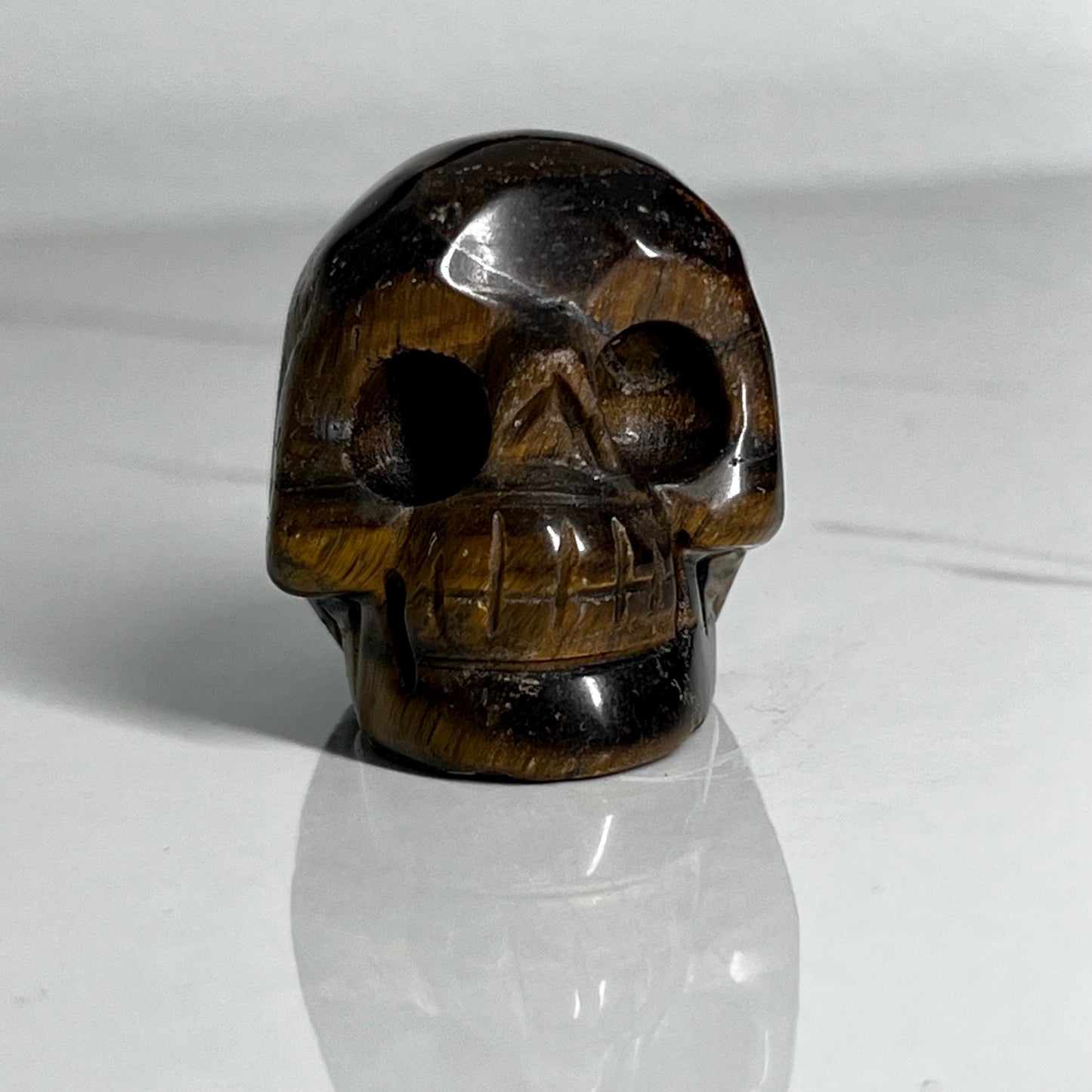 Tiger Eye Crystal Skull