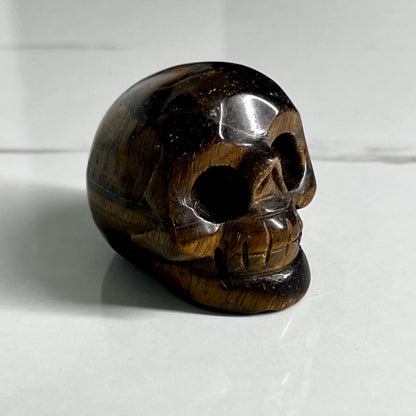 Tiger Eye Crystal Skull