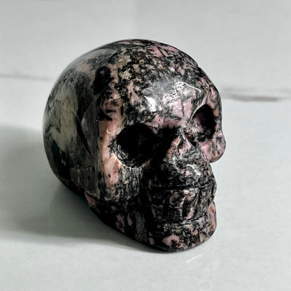 Rhodonite Crystal Skull