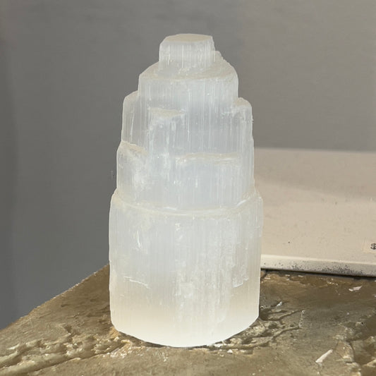 Selenite Raw Tower