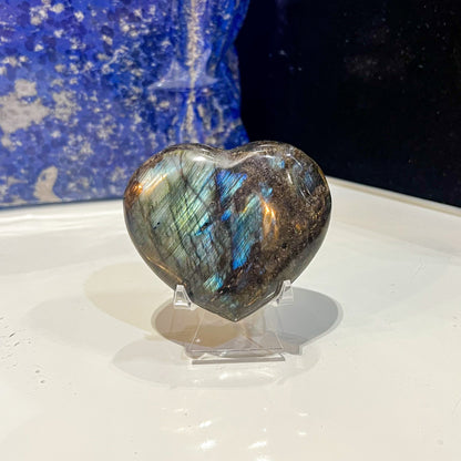 Labradorite Heart