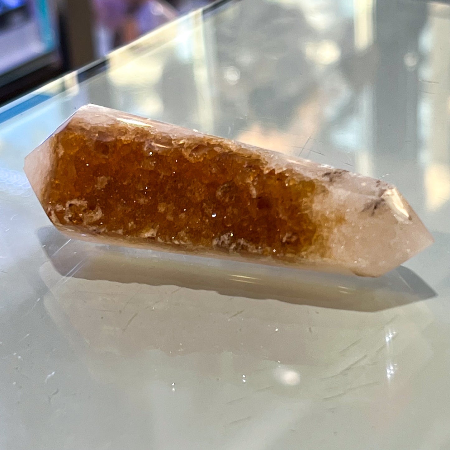 Citrine Druzy Wand