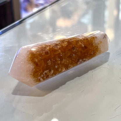 Citrine Druzy Wand