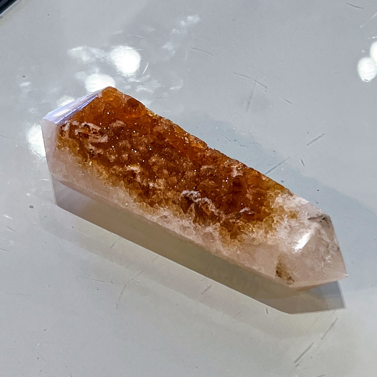 Citrine Druzy Wand