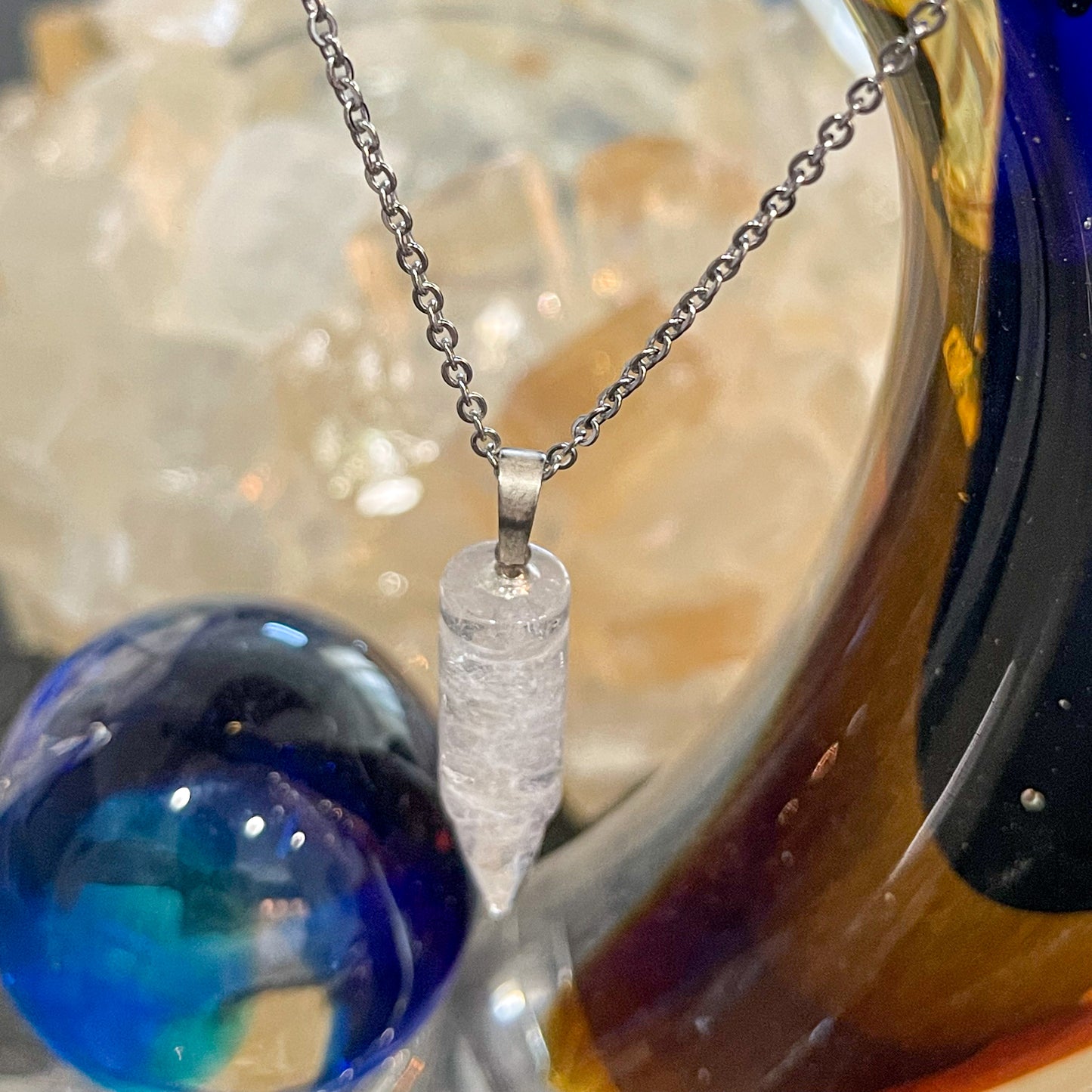 Quartz Bullet Necklace
