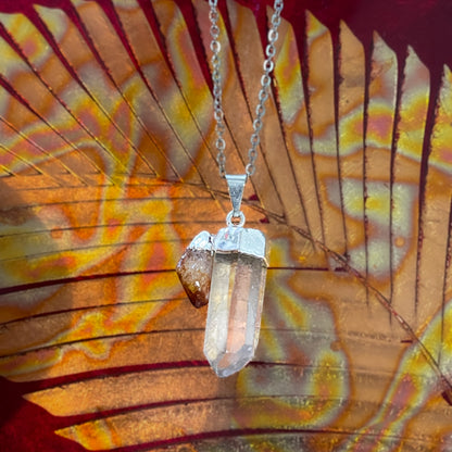 Quartz & Citrine Necklace