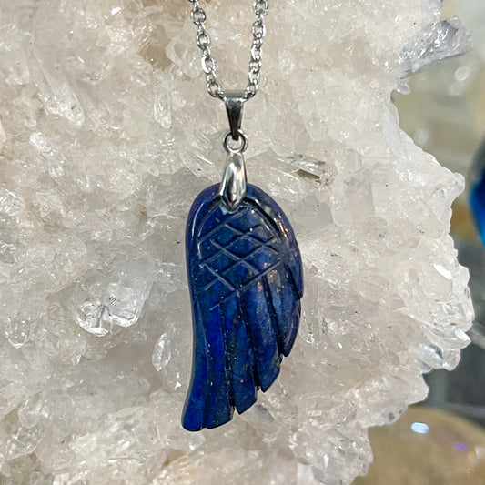 Lapis Wing Necklace