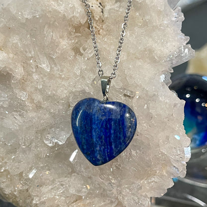 Lapis Heart Necklace