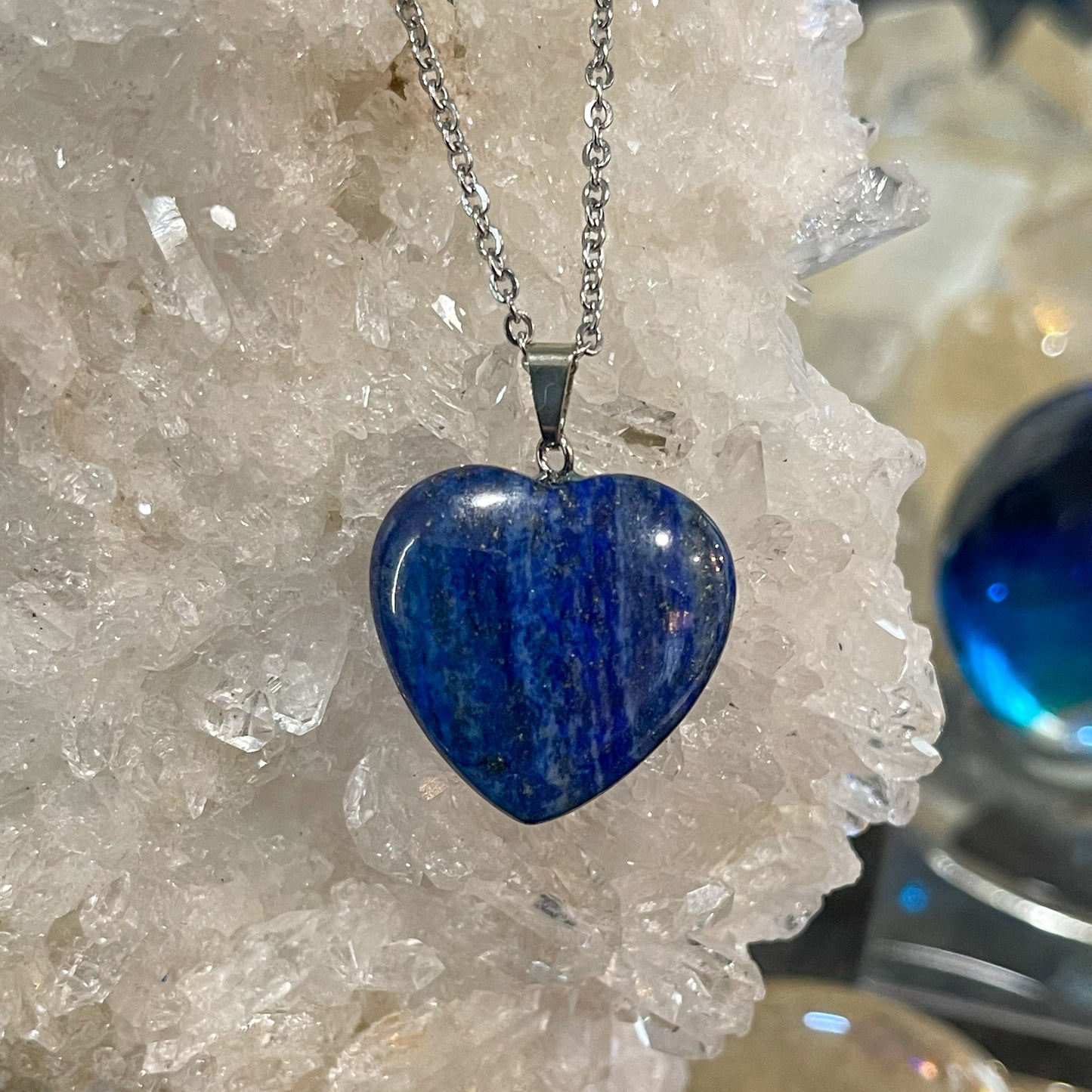 Lapis Heart Necklace