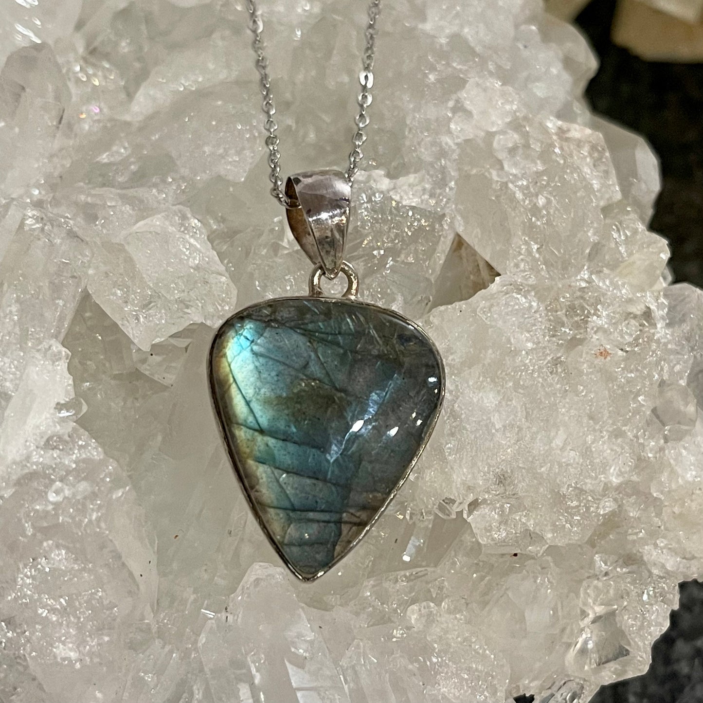 Labradorite Sterling Silver Necklace