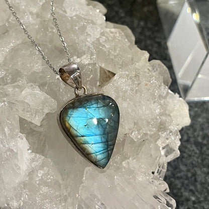 Labradorite Sterling Silver Necklace