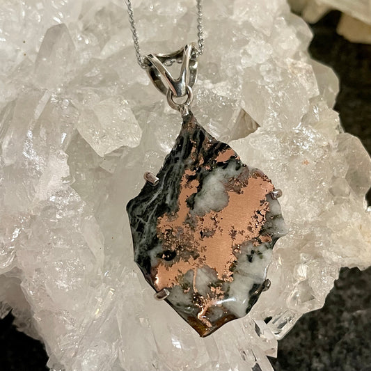 Copper Sterling Silver Necklace