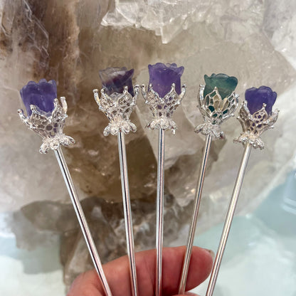 Fluorite Hair Pin