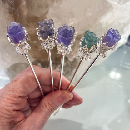 Fluorite Hair Pin