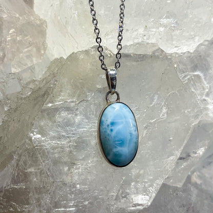 Larimar Sterling Silver Necklace