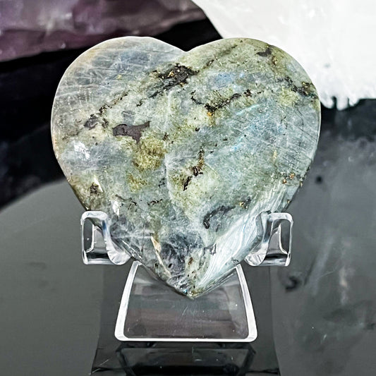 Labradorite Heart