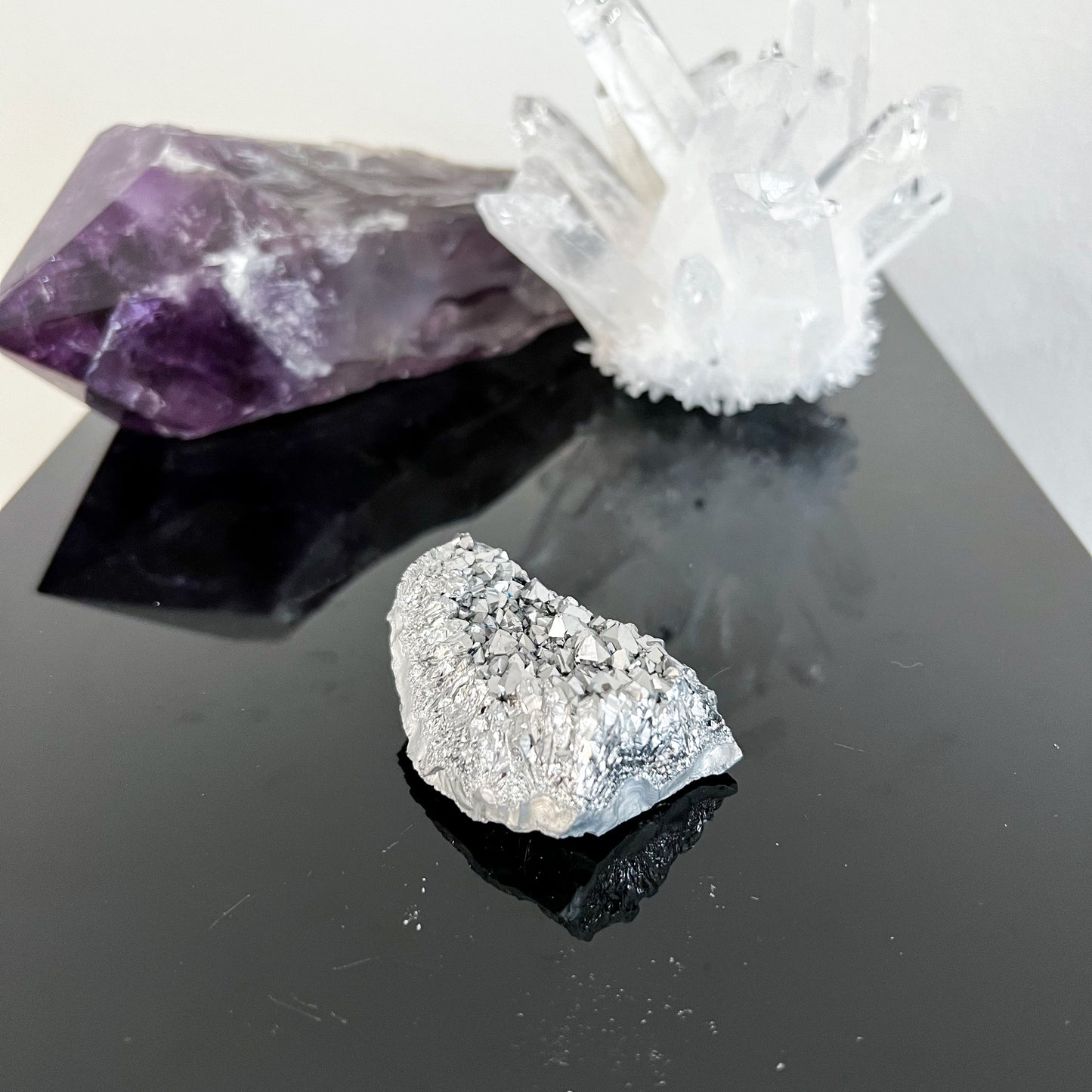 Silver Aura Amethyst