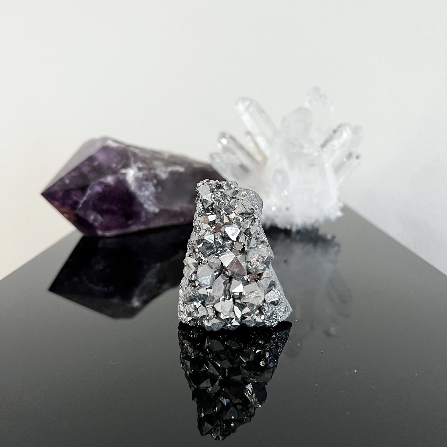 Silver Aura Amethyst