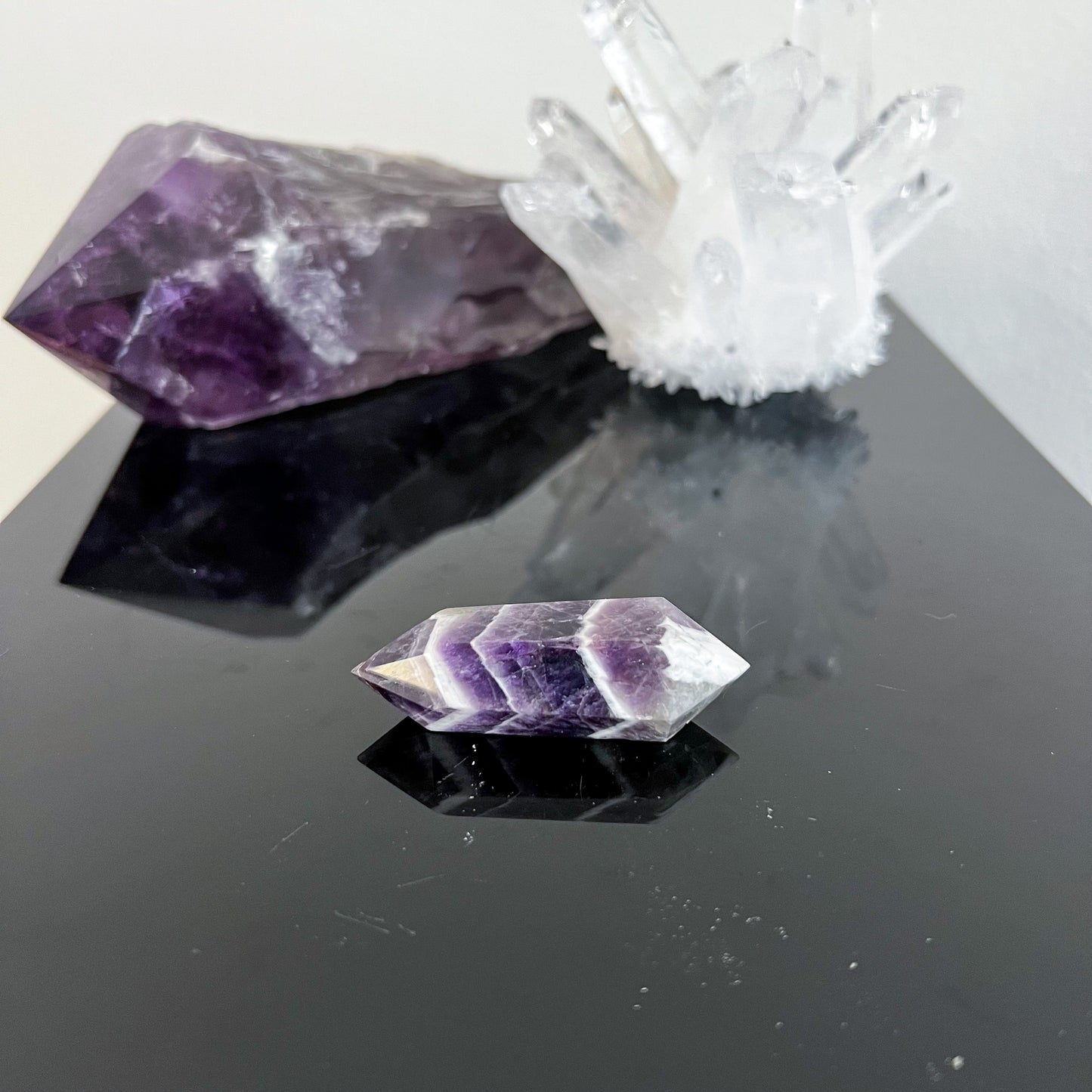 Banded Amethyst Double Terminated Wand