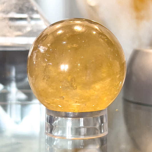 Golden Calcite Sphere