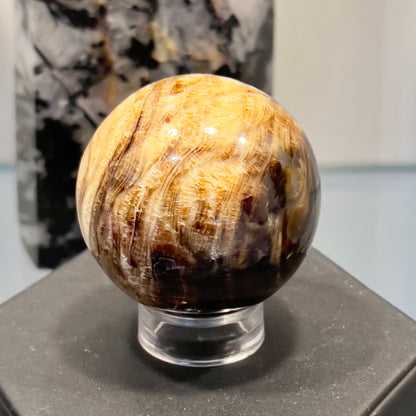 Chocolate Calcite Sphere