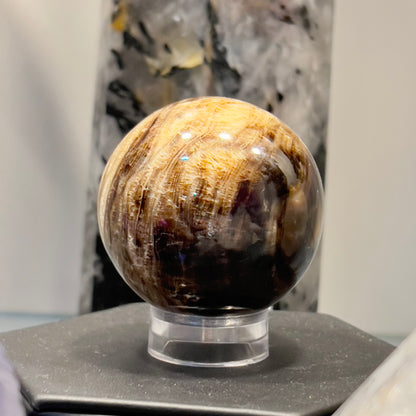 Chocolate Calcite Sphere