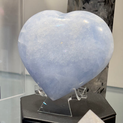 Blue Calcite Jumbo Heart