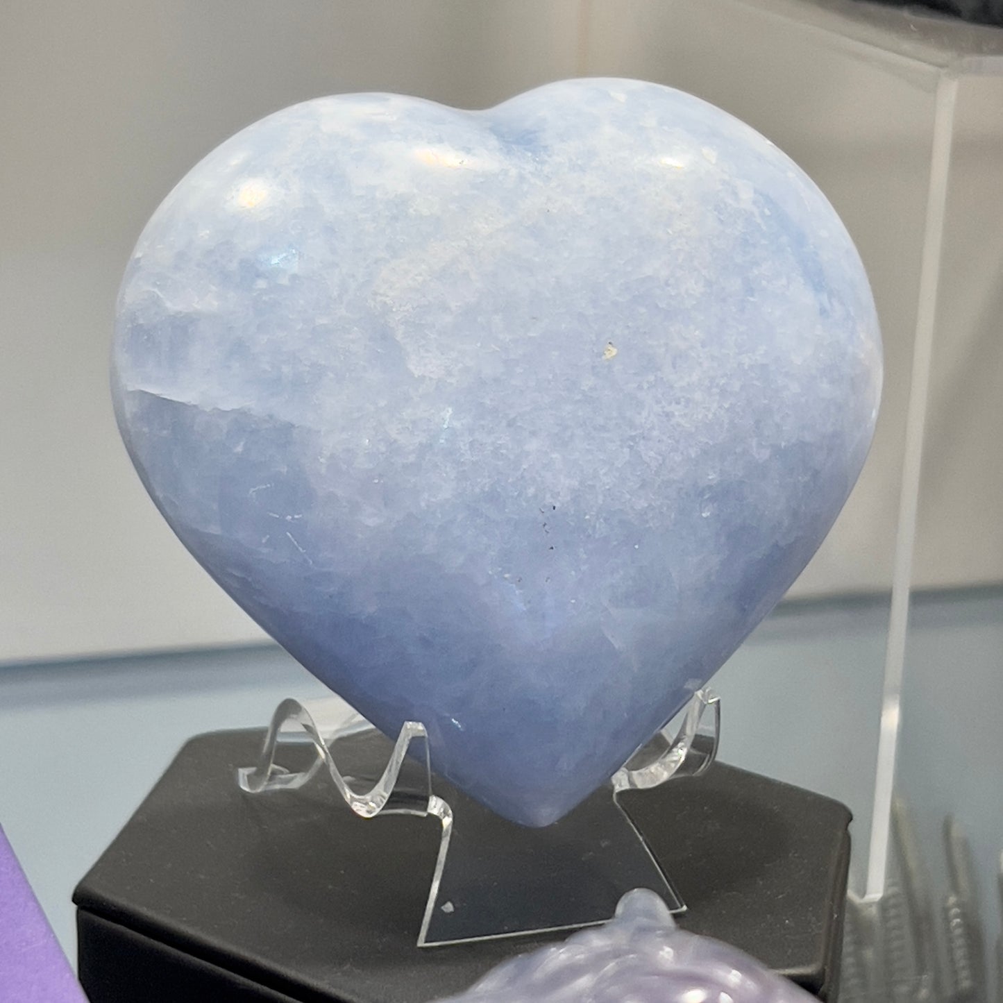 Blue Calcite Jumbo Heart