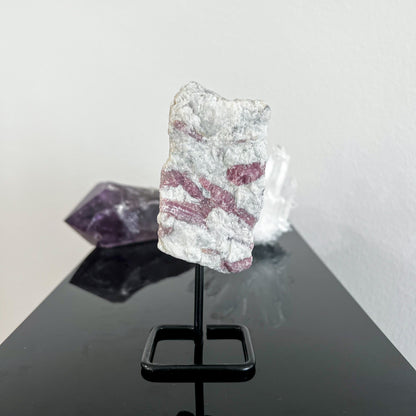 Pink Tourmaline on Stand