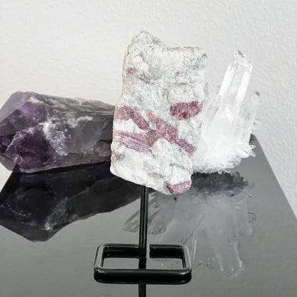 Pink Tourmaline on Stand