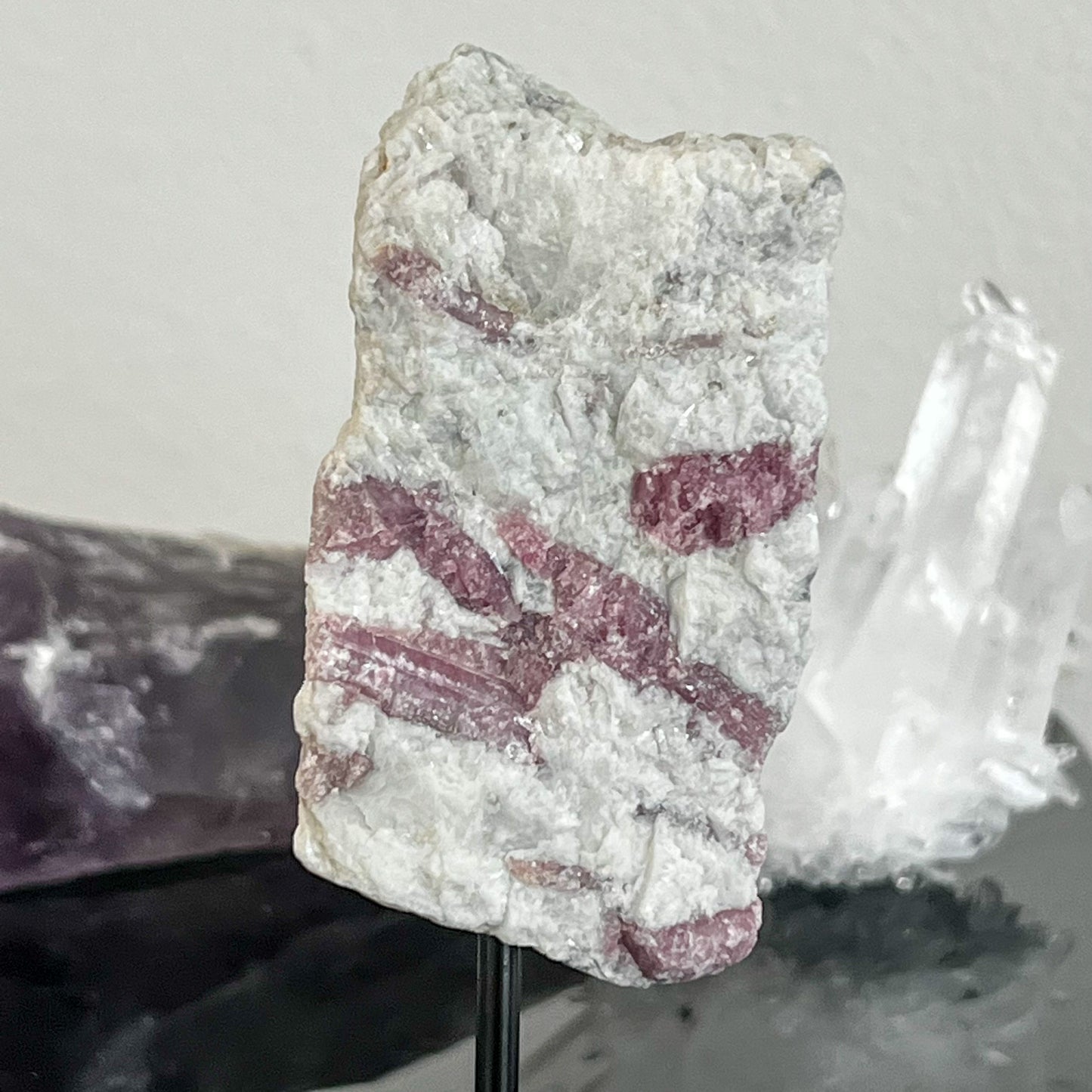 Pink Tourmaline on Stand