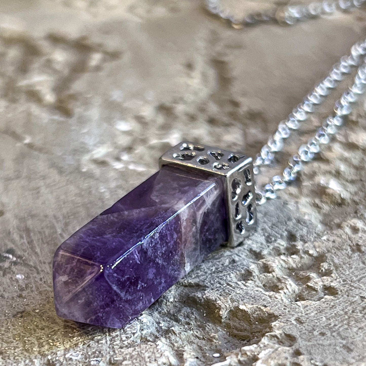 Amethyst Point Necklace (Style 2)