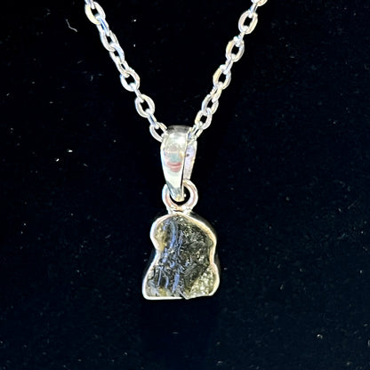 Moldavite Sterling Silver Necklace