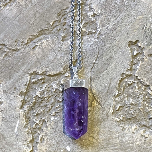 Amethyst Point Necklace (Style 4)
