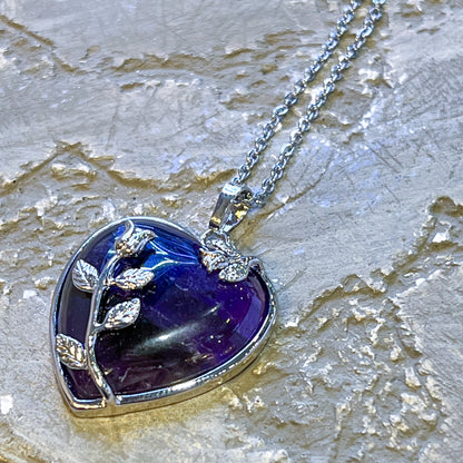 Amethyst Heart Premium Necklace