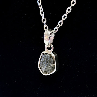 Moldavite Sterling Silver Necklace