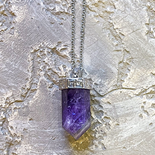 Amethyst Jumbo Point Necklace