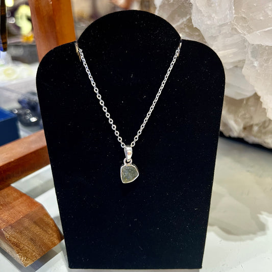 Moldavite Sterling Silver Necklace