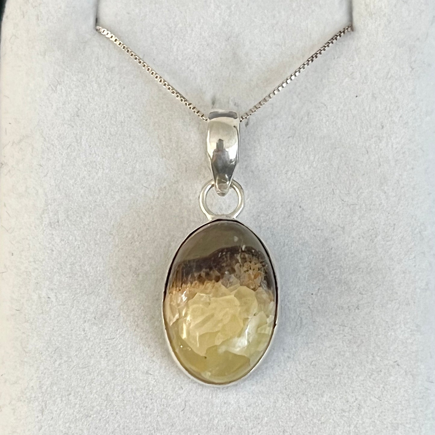 Septarian Sterling Silver Necklace