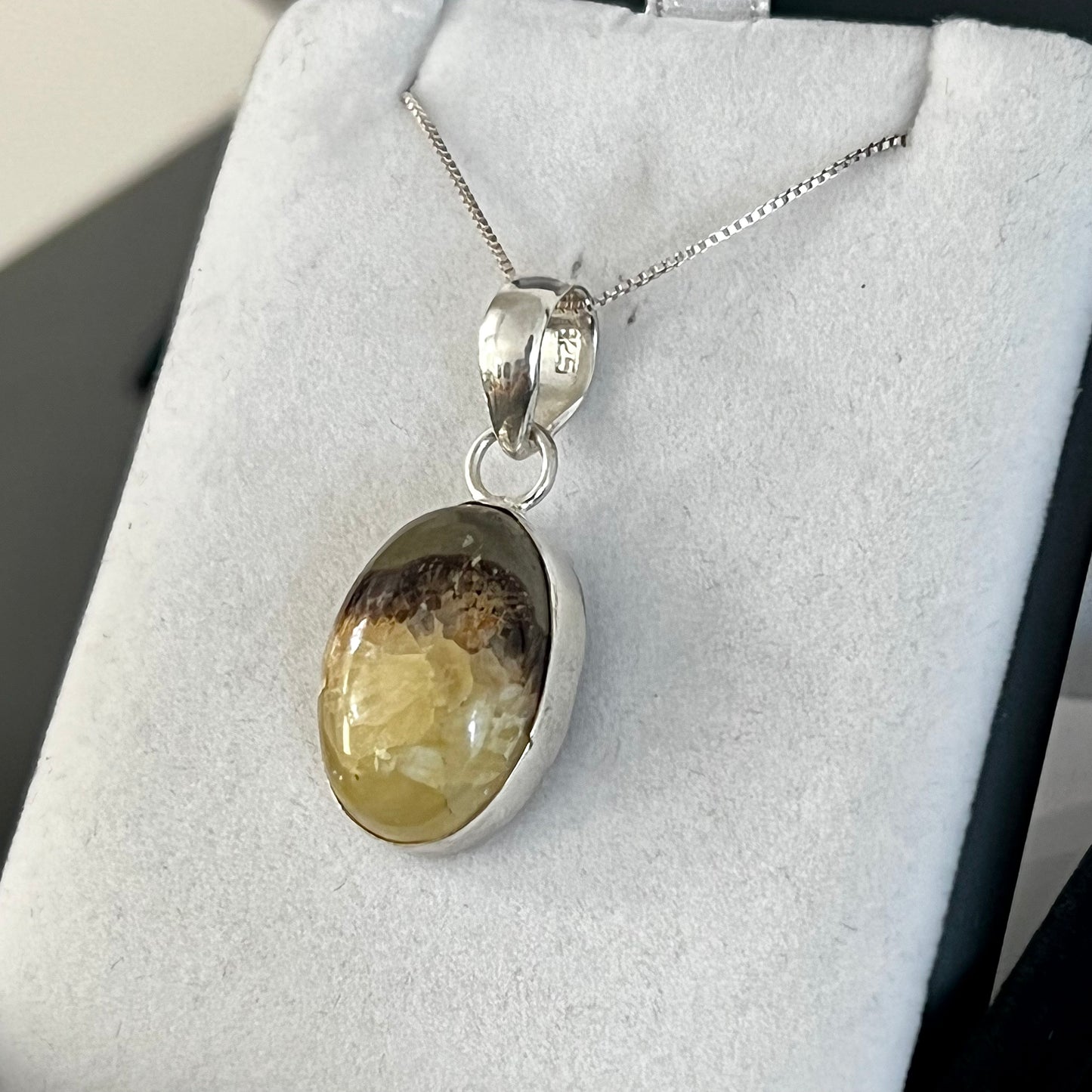 Septarian Sterling Silver Necklace